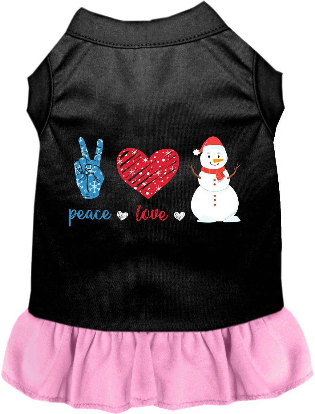 Peace, Love, and Snow Pet Dress - Image 5
