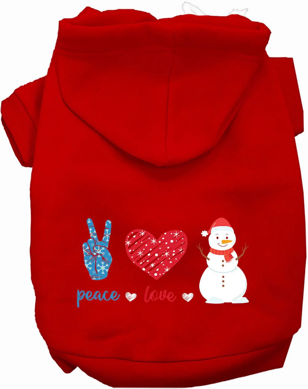 Peace, Love, and Snow Pet Hoodie - Image 11