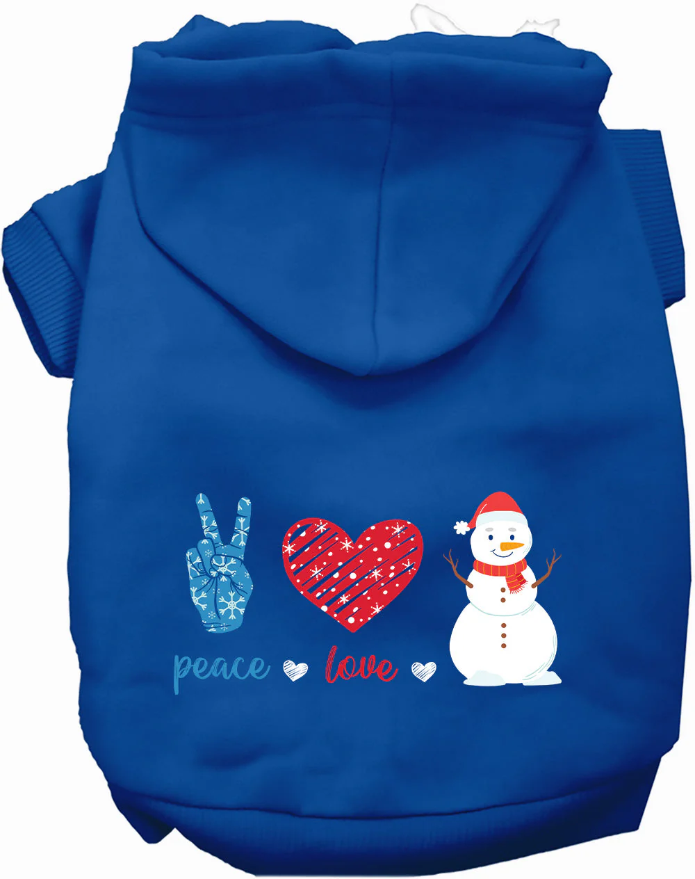 Peace, Love, and Snow Pet Hoodie - Image 4