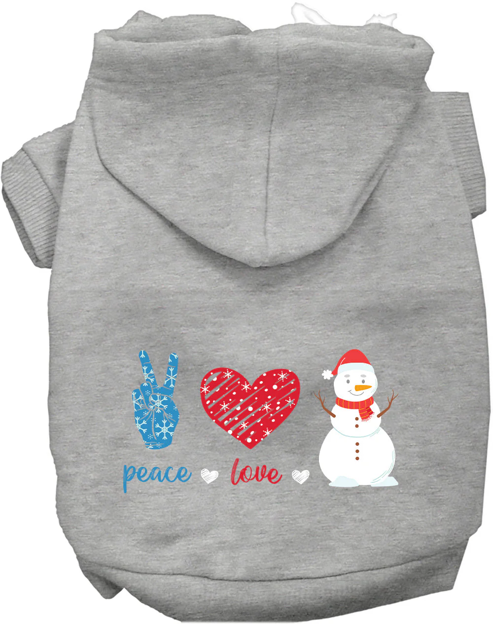 Peace, Love, and Snow Pet Hoodie - Image 7