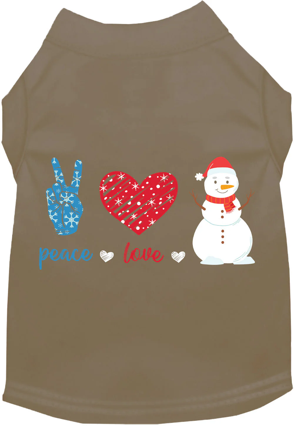Peace, Love, and Snow Pet Shirt - Image 10
