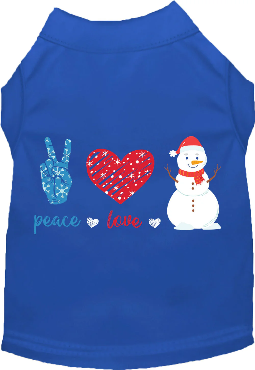 Peace, Love, and Snow Pet Shirt - Image 4