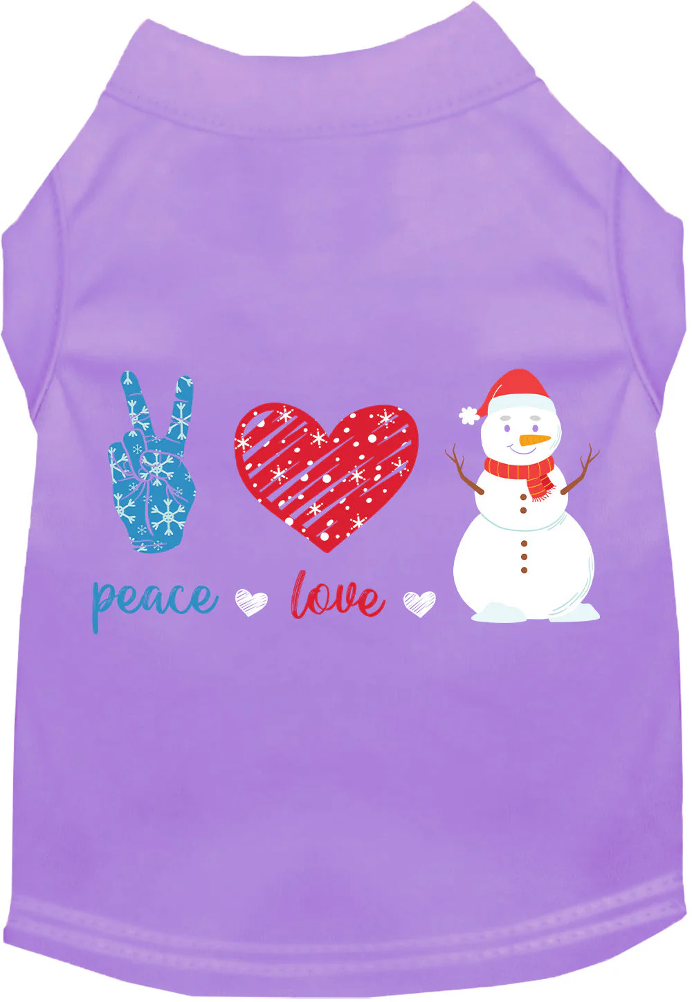 Peace, Love, and Snow Pet Shirt - Image 9