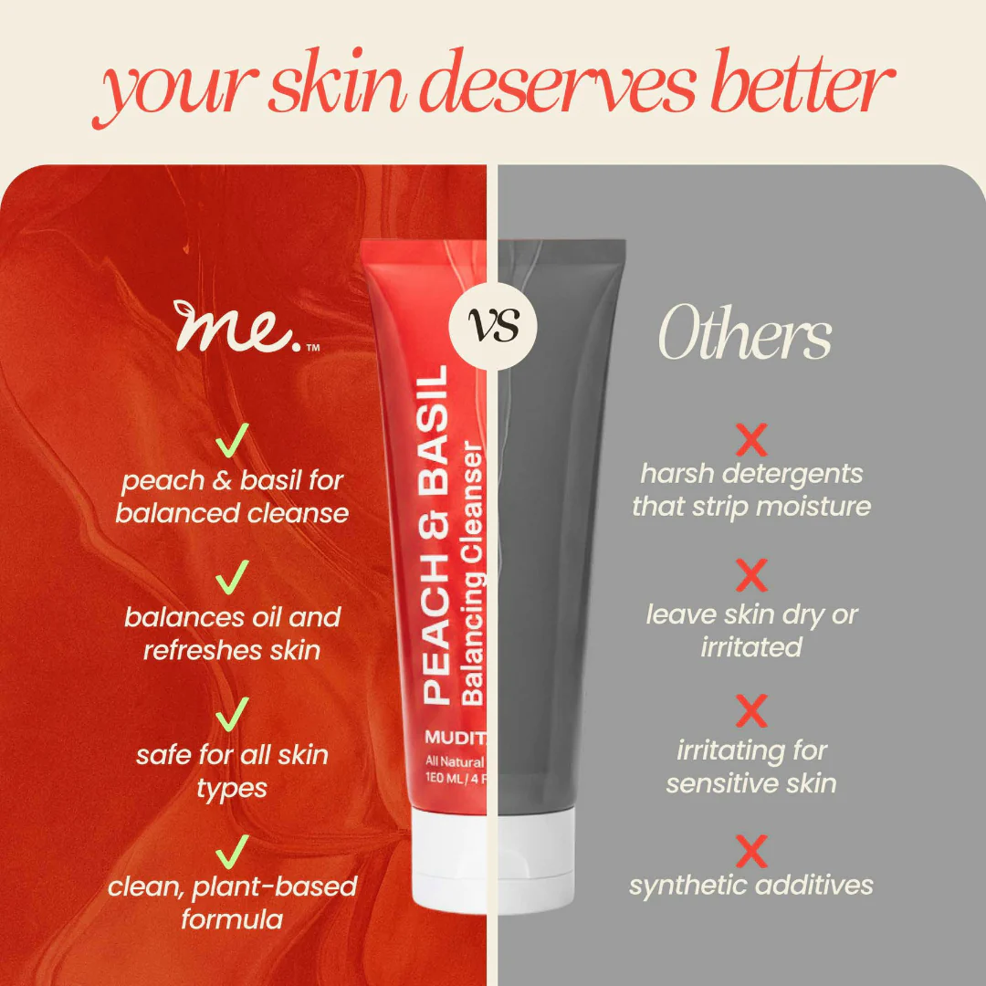 Peach & Basil Balancing Face Cleanser - Image 6