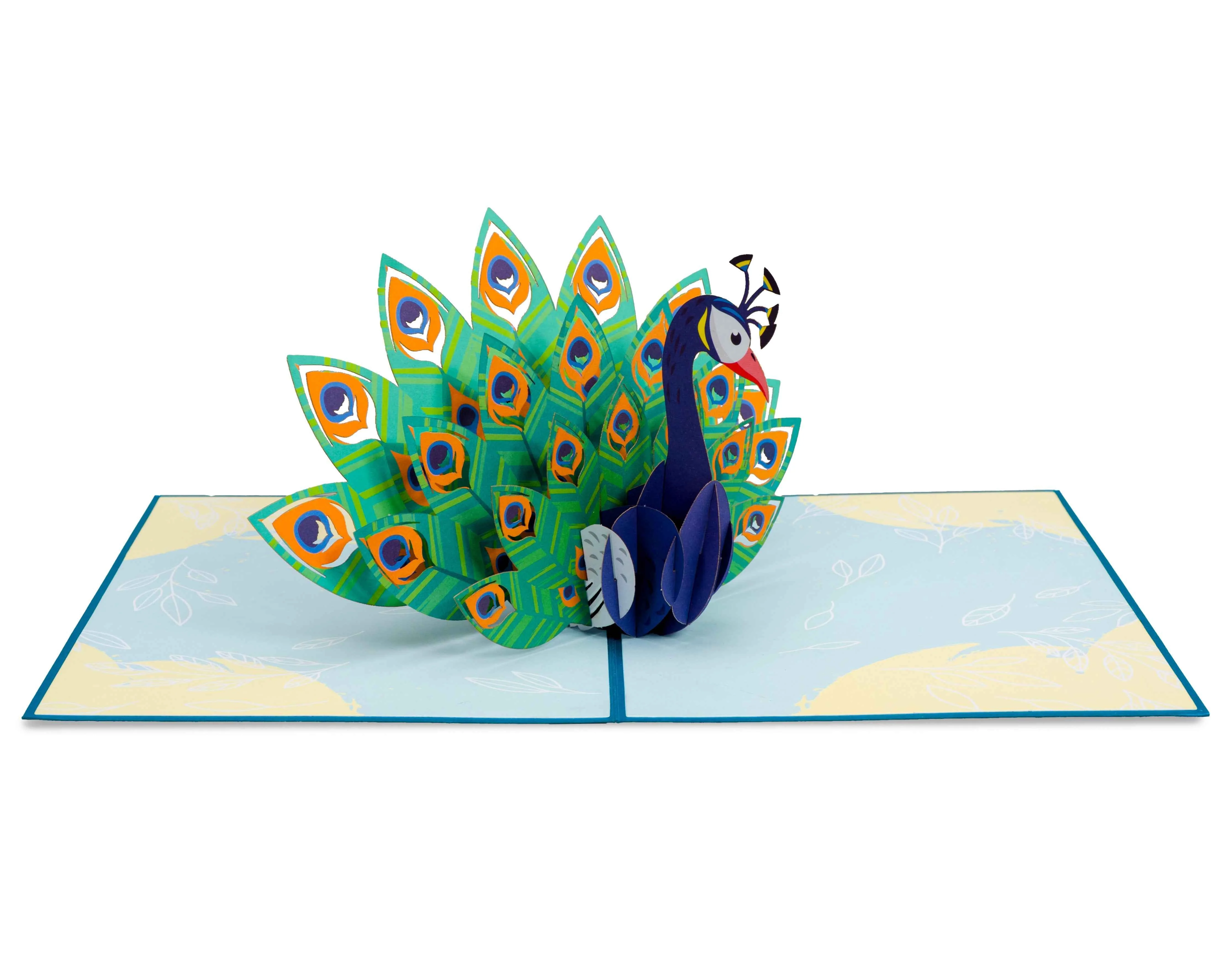 Peacock Pop Up Card - Image 3