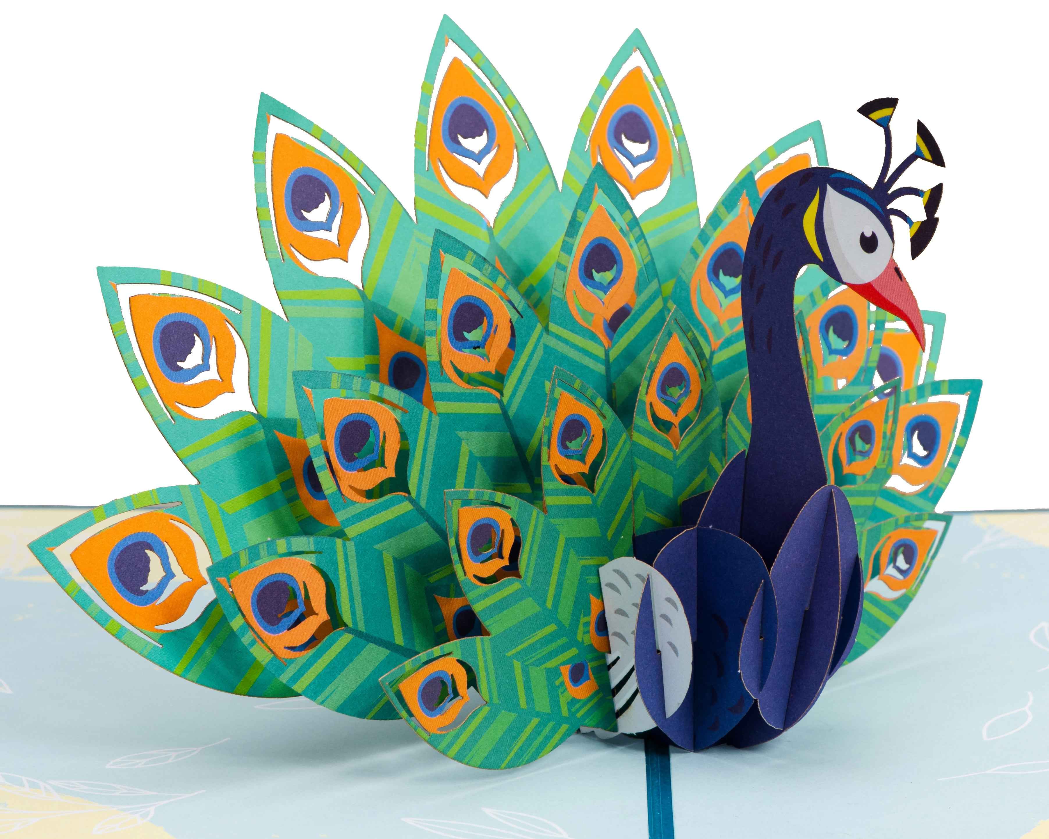 Peacock Pop Up Card - Image 4