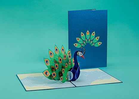 Peacock Pop Up Card - Image 7