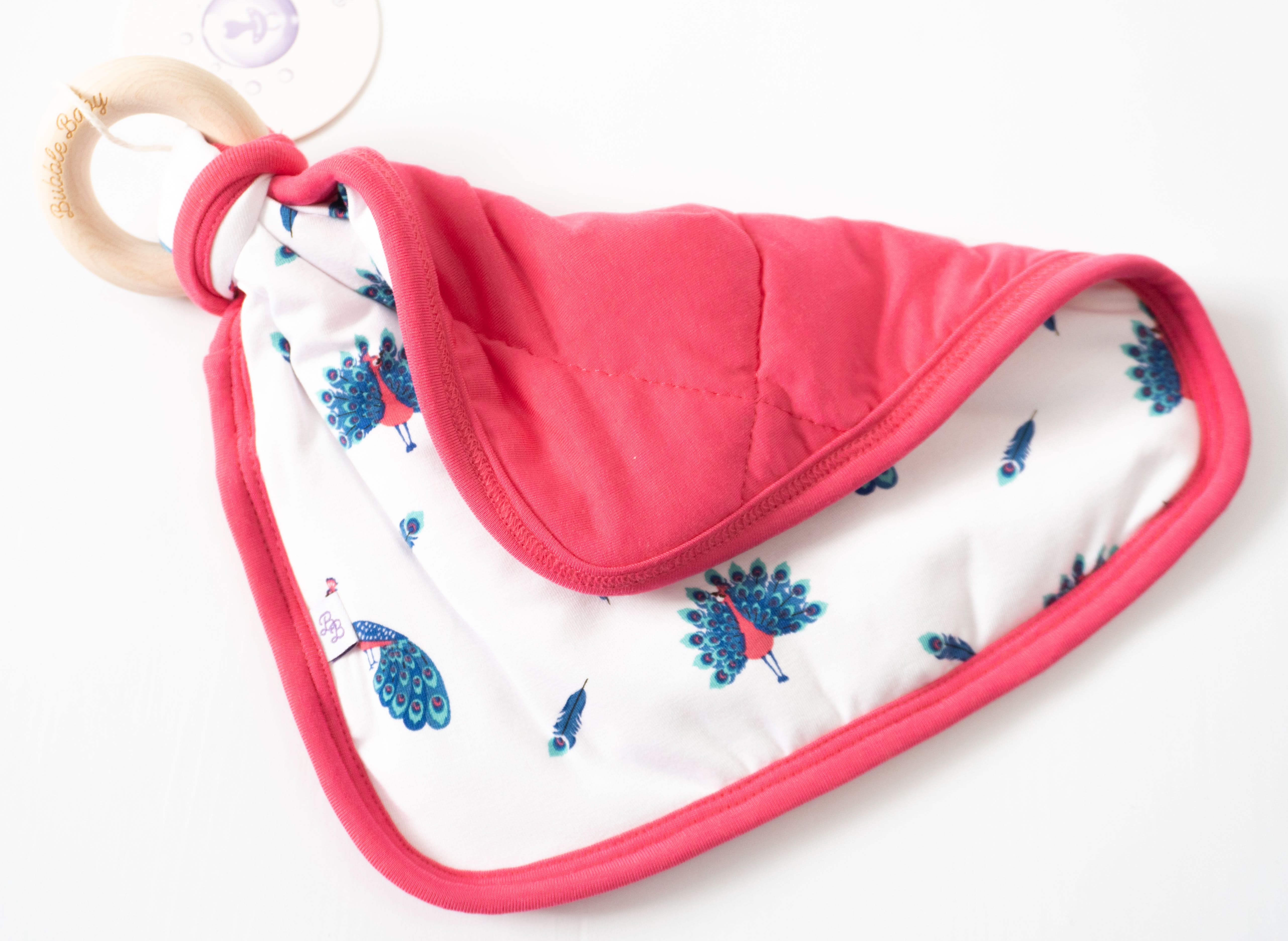 Peacock | Sprig Quilted Lovey - Image 2