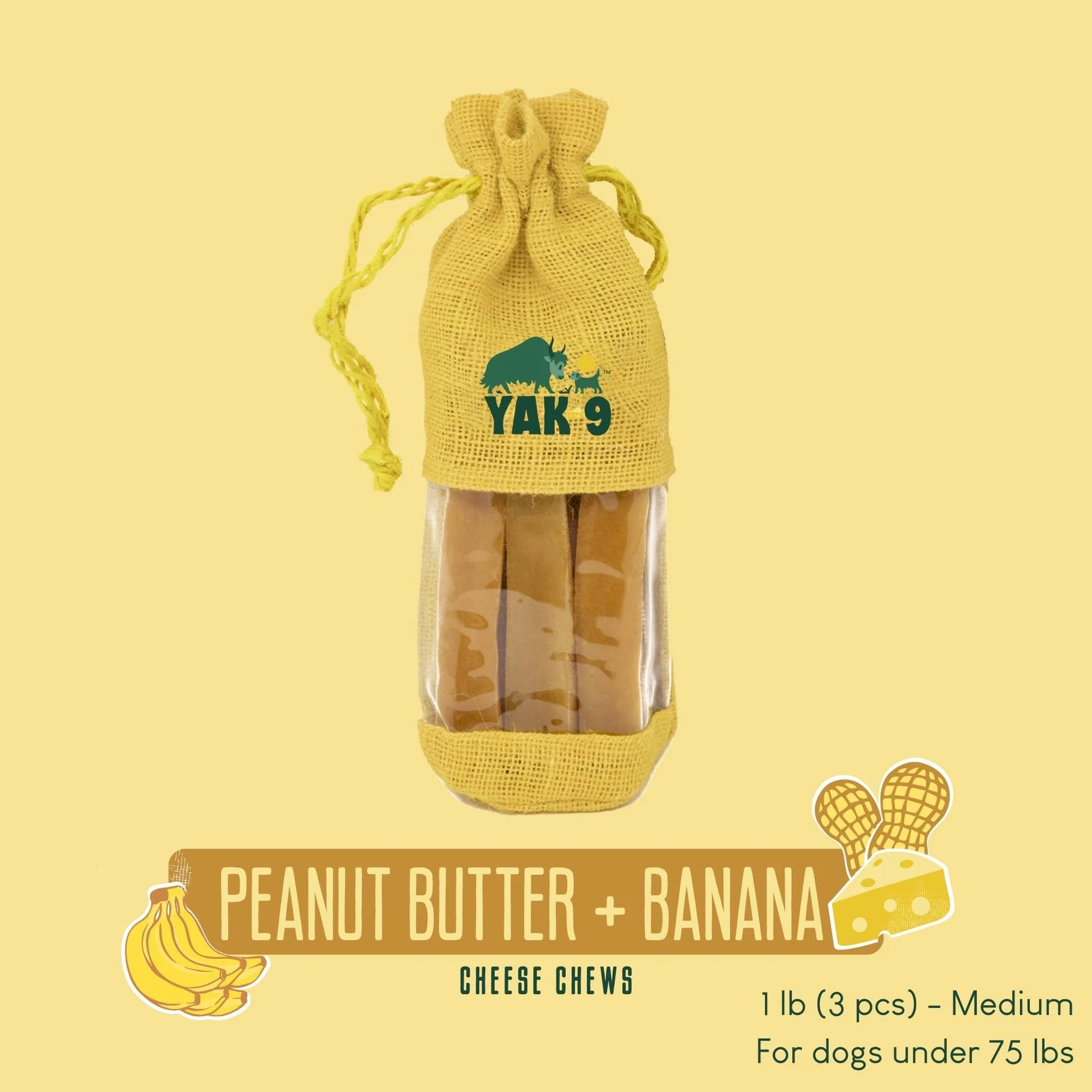Peanut Butter & Banana Chews for Dogs - Image 3