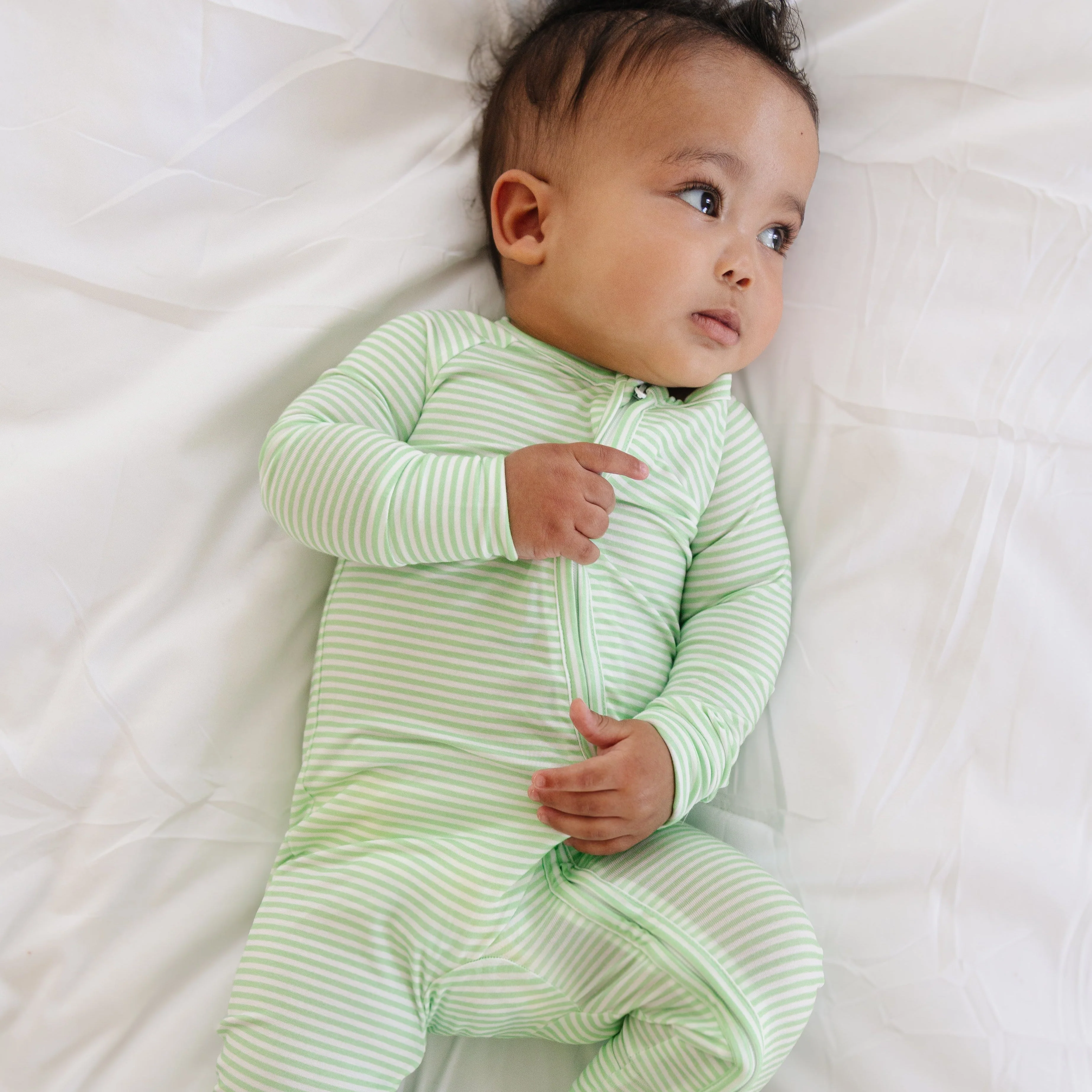 Pear Stripe Bamboo Sleeper - Image 3