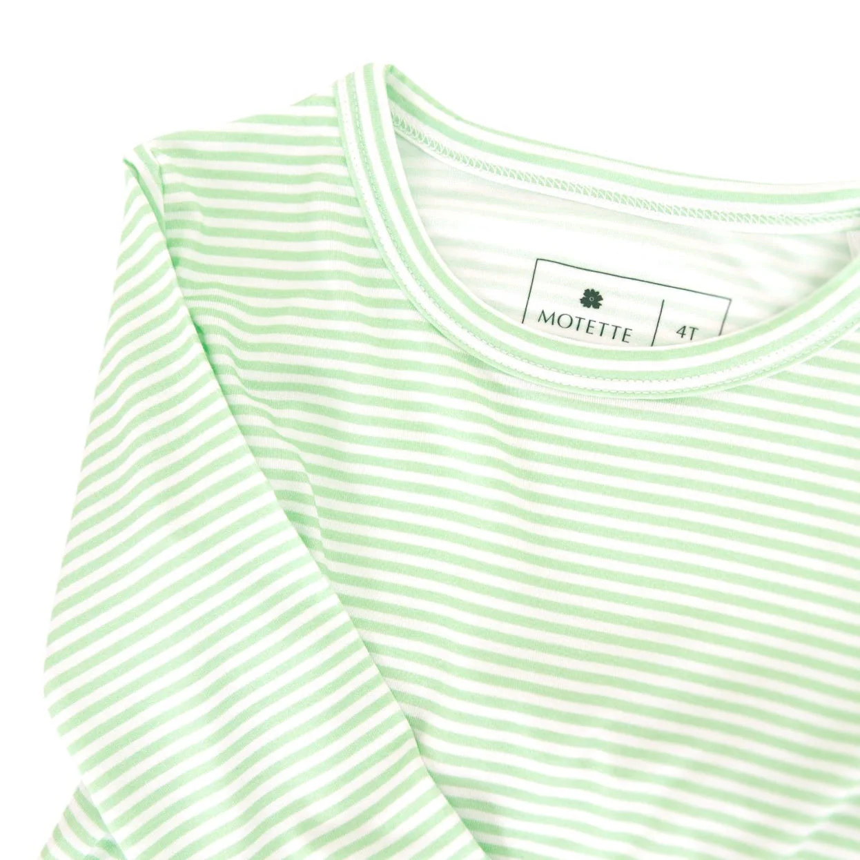 Pear Stripe Bamboo Toddler Pajama Set - Image 6