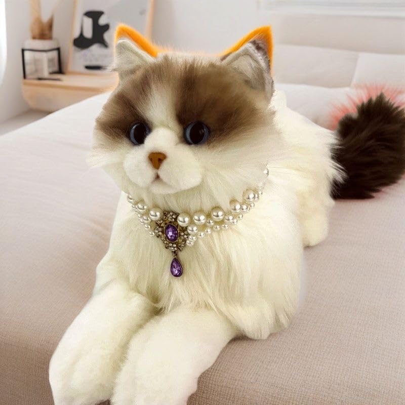Pearl Pet Necklace with Gem Pendant - Image 5