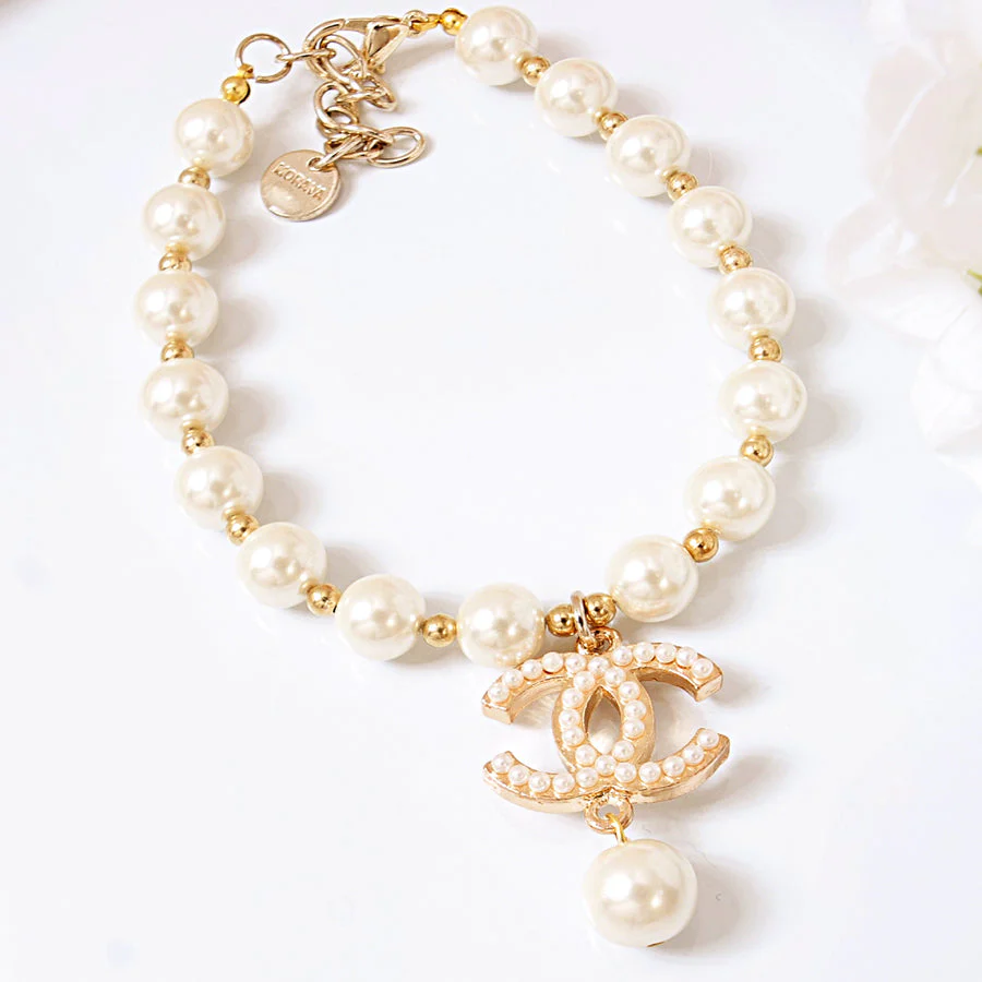 Pearls Charm Dog Necklace C** style - Image 4