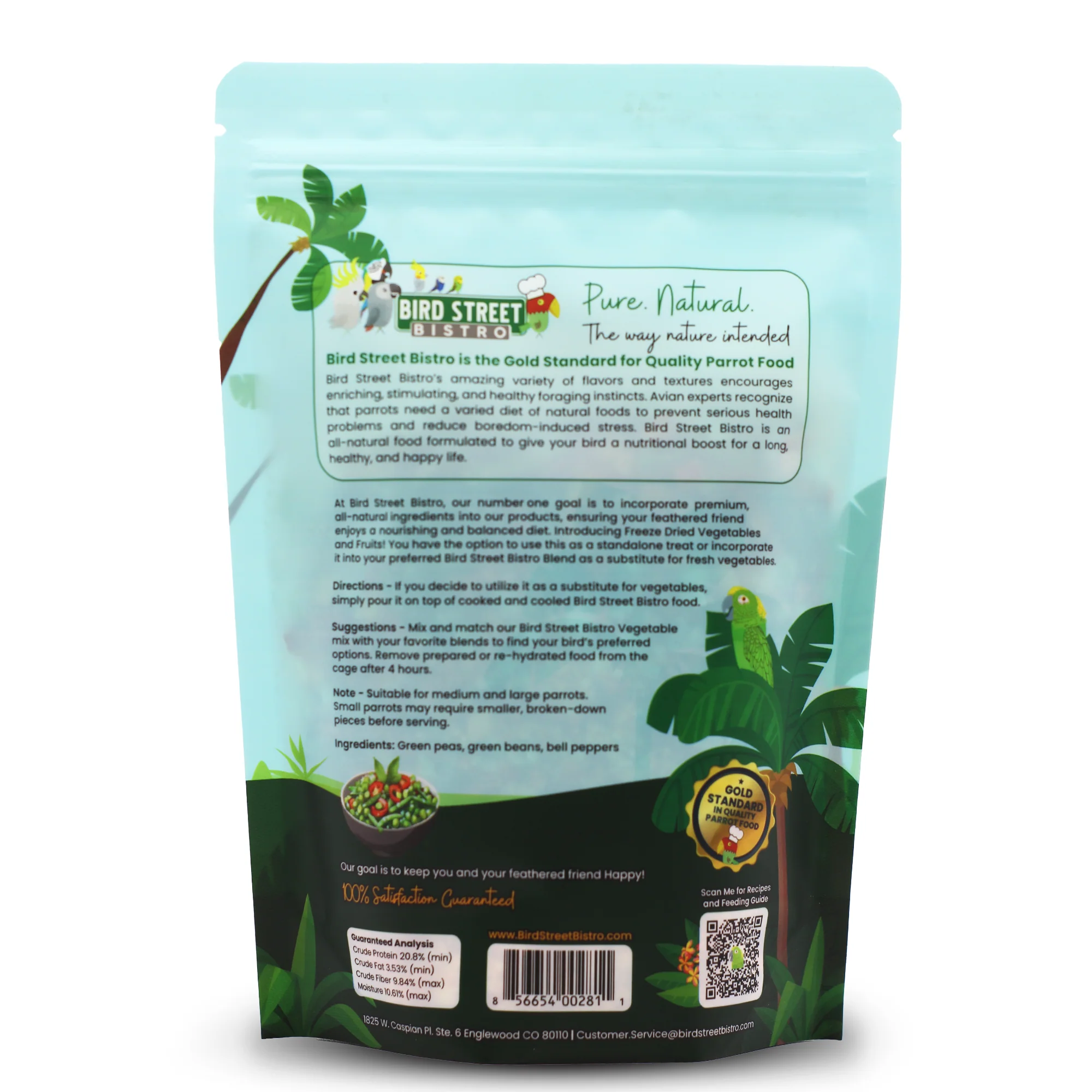 Peas & Bell Peppers Boost - Parrot Veggies Mix - Image 3