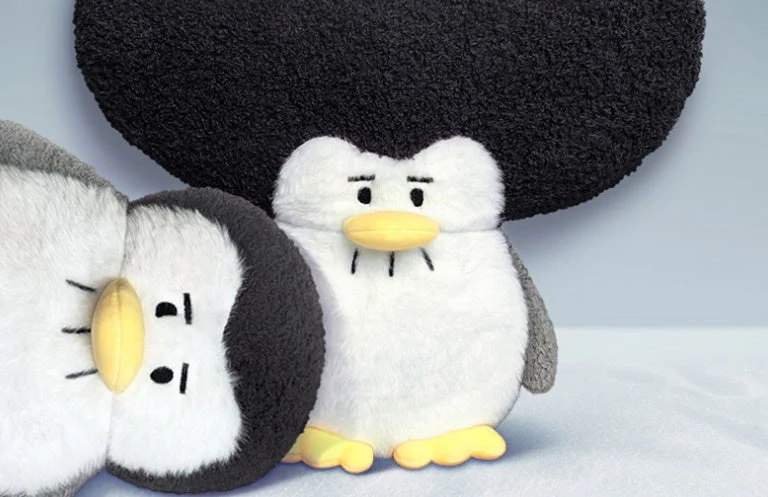 Penguin Action  Sad Expression Doll Plush Toy - Image 3