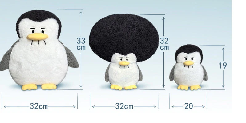 Penguin Action  Sad Expression Doll Plush Toy - Image 4