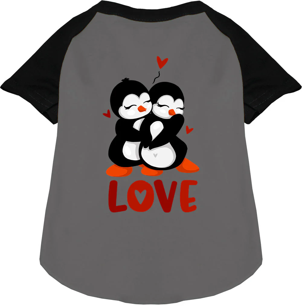 Penguin Love Pet Raglan Shirt - Image 3