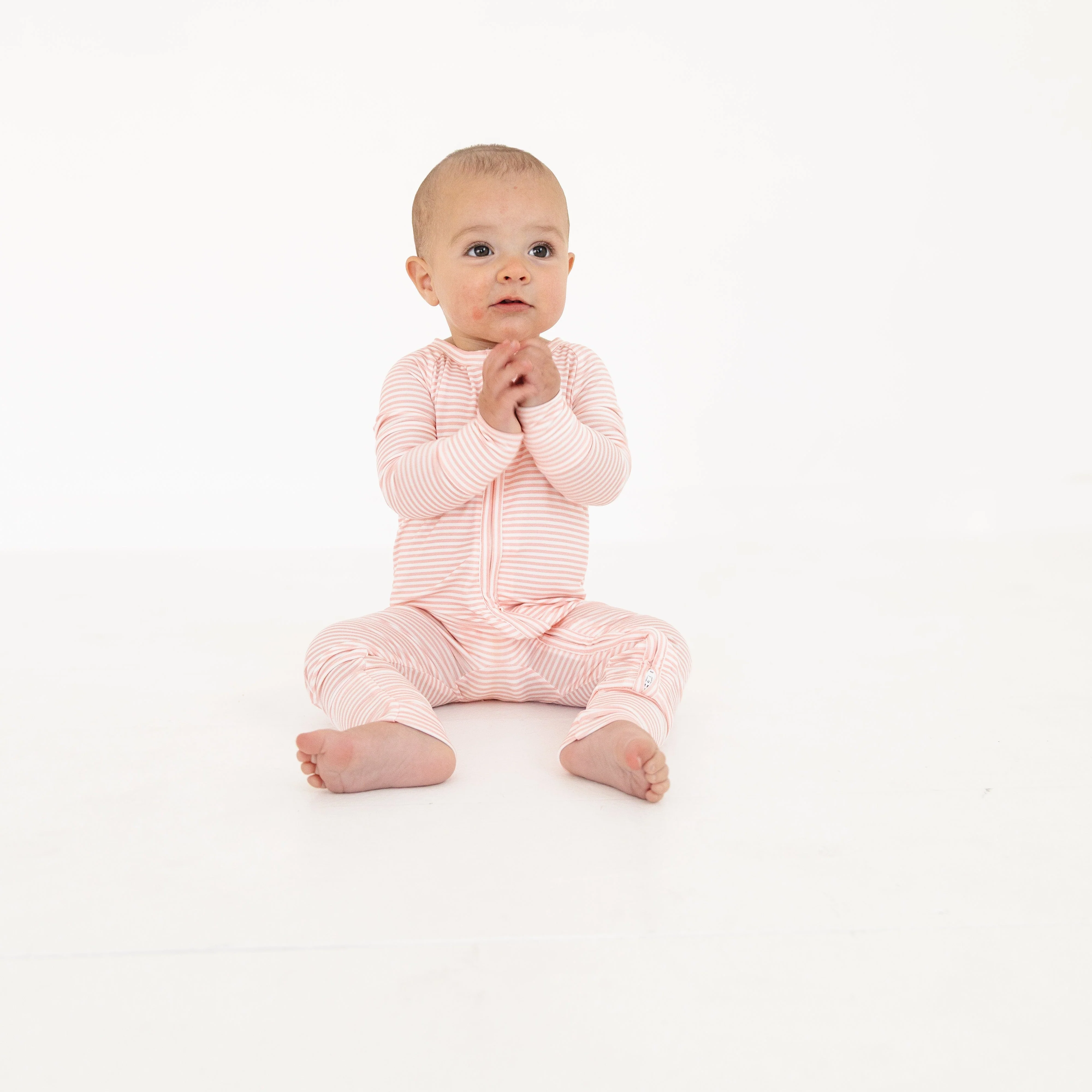 Peony Stripe Bamboo Sleeper - Image 3