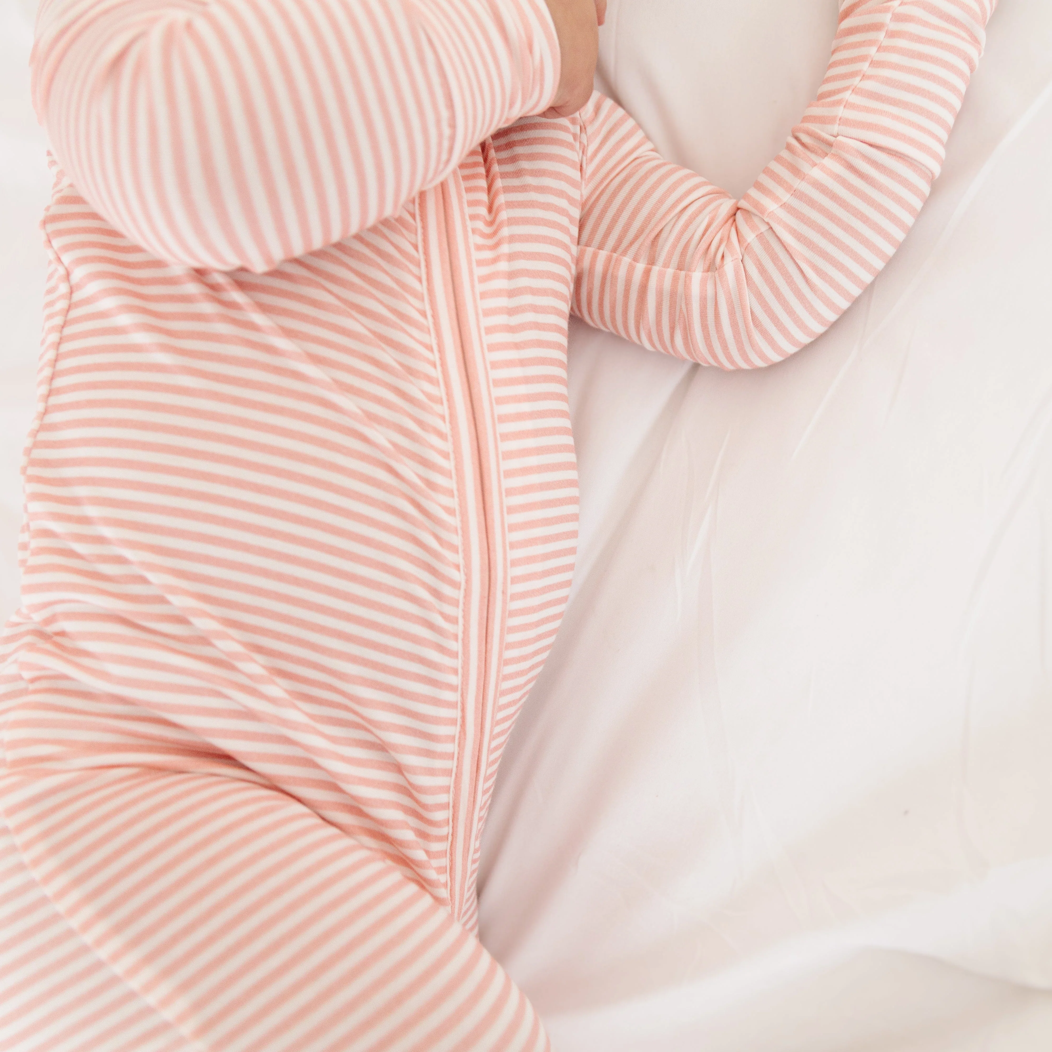 Peony Stripe Bamboo Sleeper - Image 5