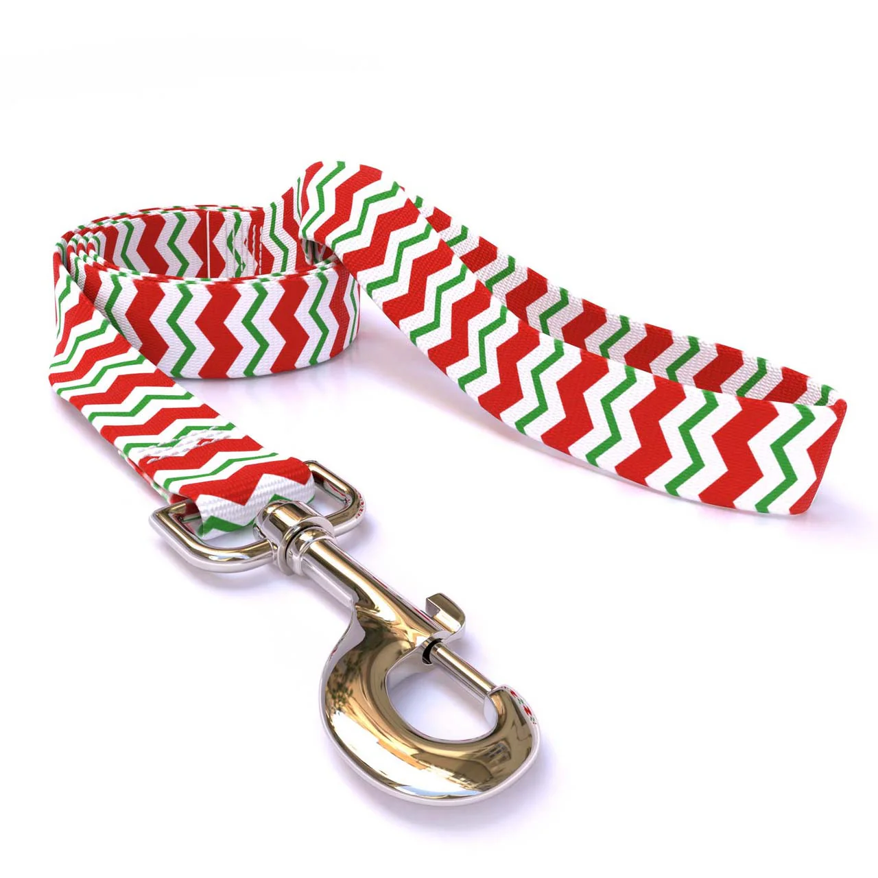 Peppermint Chevron Stripes Dog Leash - Image 2