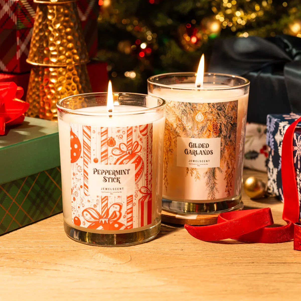 Peppermint Stick 18oz Home Jewelry Candle - Image 2