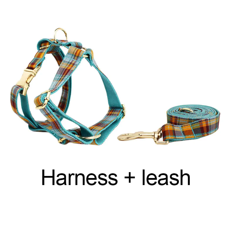 Personalized Autumn Blue Plaid Classic Set - Image 21