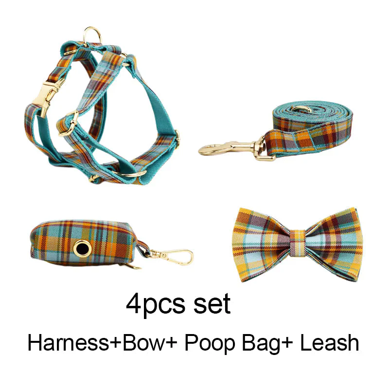 Personalized Autumn Blue Plaid Classic Set - Image 22