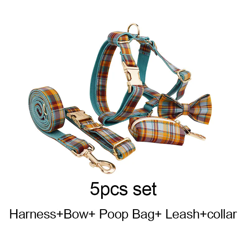 Personalized Autumn Blue Plaid Classic Set - Image 23