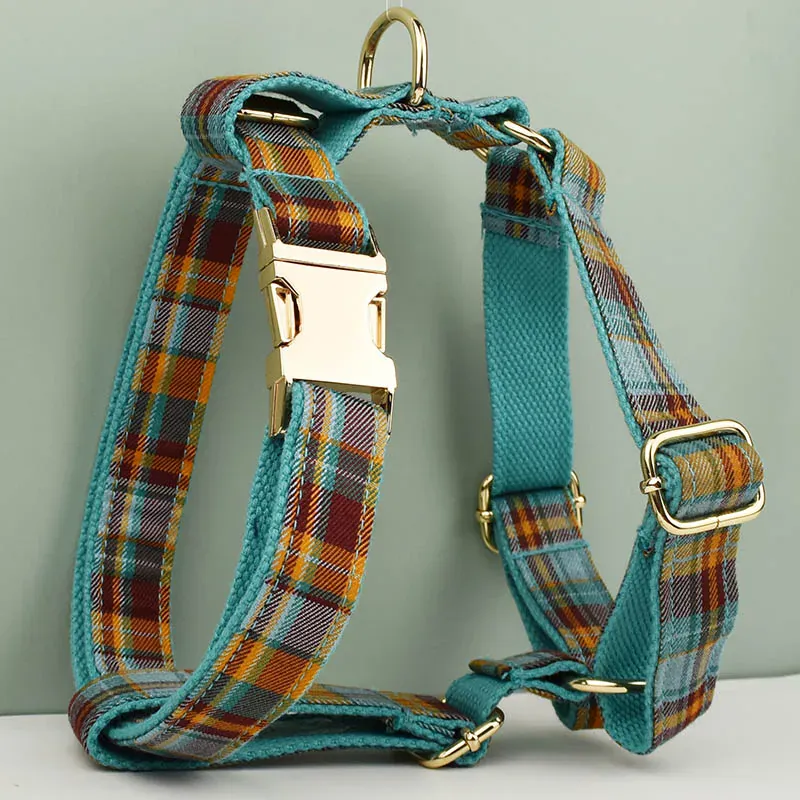 Personalized Autumn Blue Plaid Classic Set - Image 4