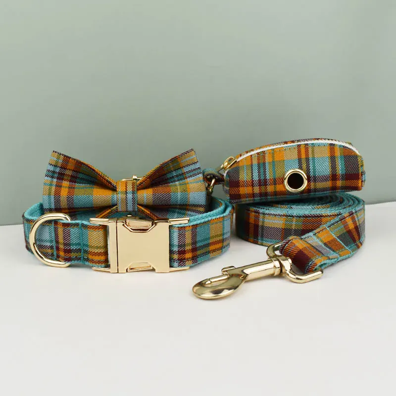 Personalized Autumn Blue Plaid Classic Set - Image 5