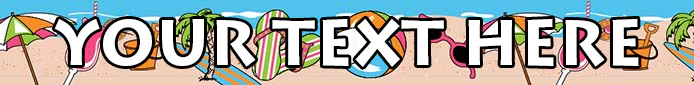 Personalized Beach Party Dog Collar - Image 2