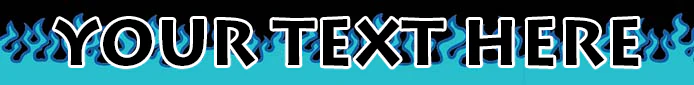 Personalized Blue Flames Dog Collar - Image 2