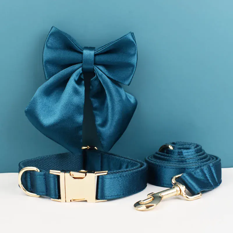 Personalized Blue Green Satin Classic Set - Image 3