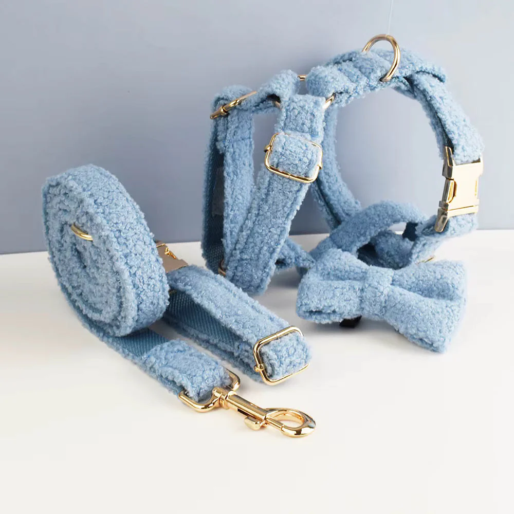 Personalized Blue Teddy Velvet Classic Set - Image 19