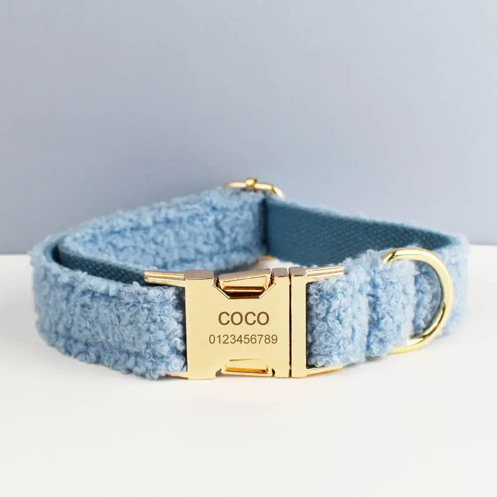 Personalized Blue Teddy Velvet Classic Set - Image 8