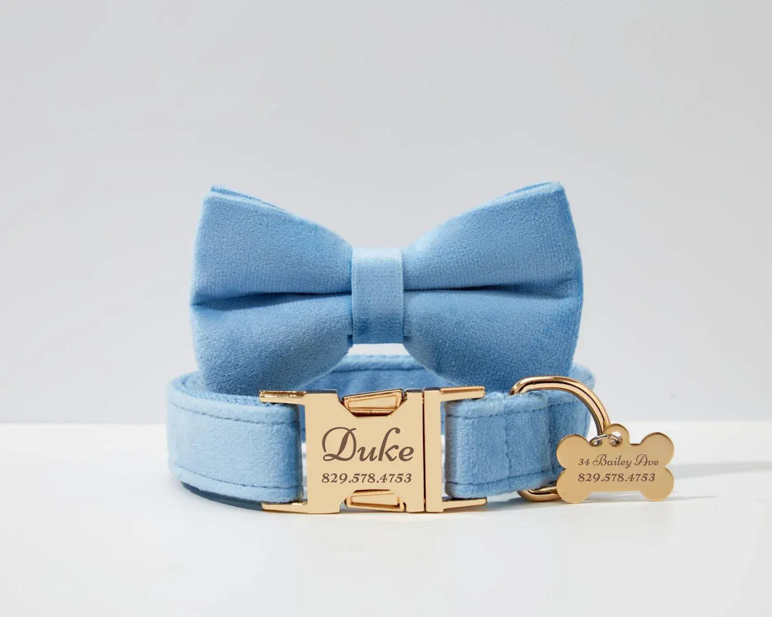 Personalized Blue Velvet Classic Set - Image 13