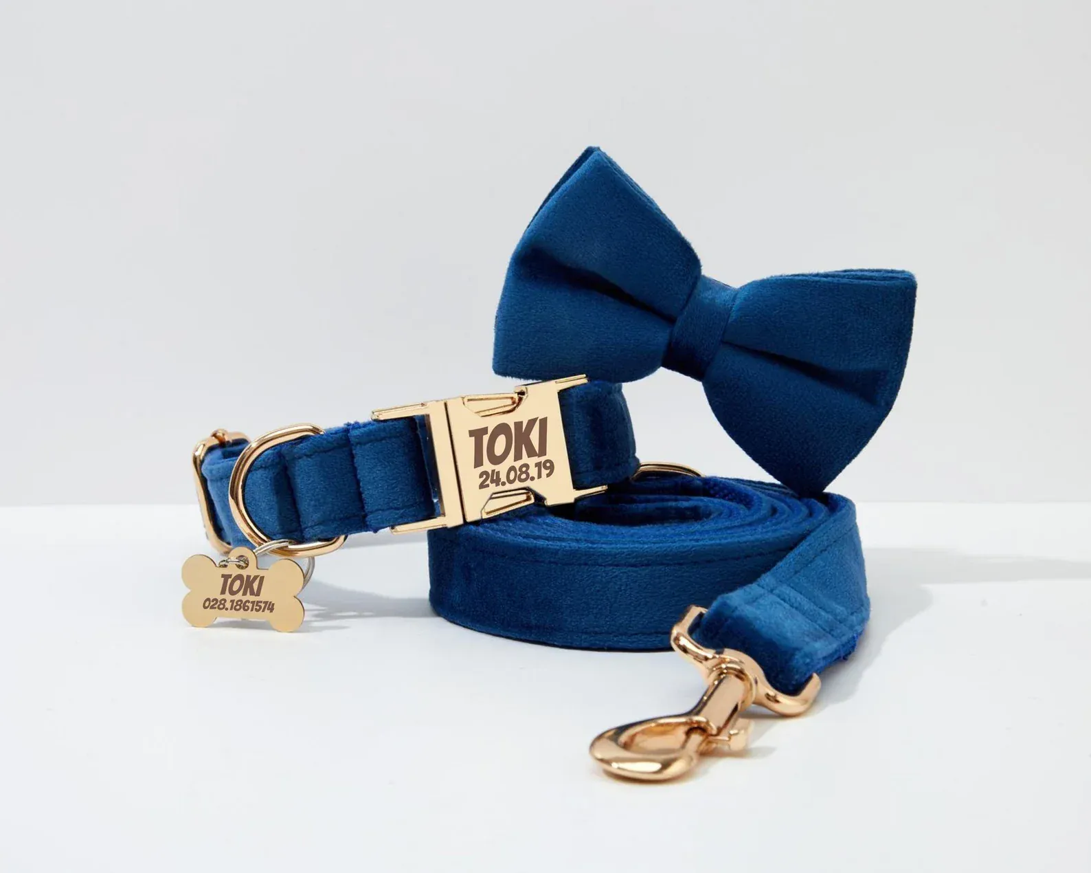 Personalized Blue Velvet Classic Set - Image 4