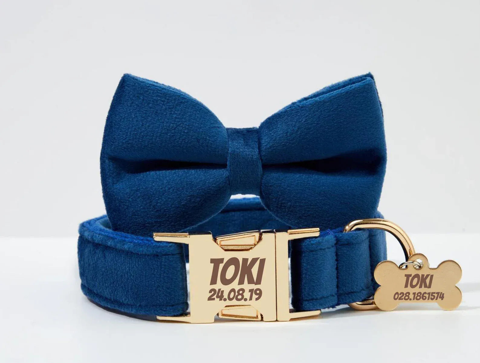 Personalized Blue Velvet Classic Set - Image 6