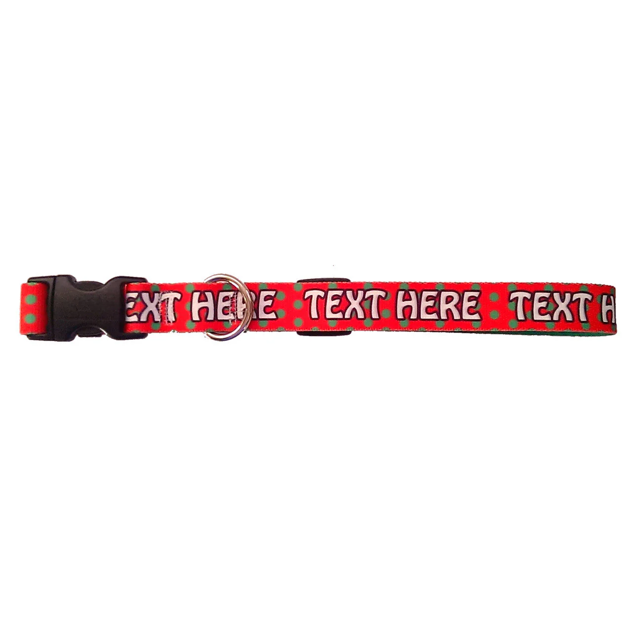 Personalized Christmas Polka Dot Dog Collar - Image 2