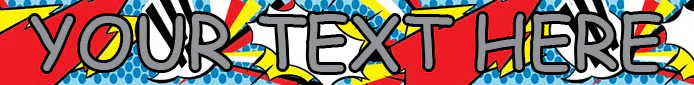 Personalized Comic Print Dog Collar - Image 2