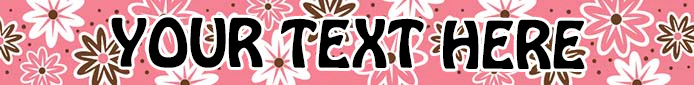 Personalized Daisy Chain Pink Dog Collar - Image 2