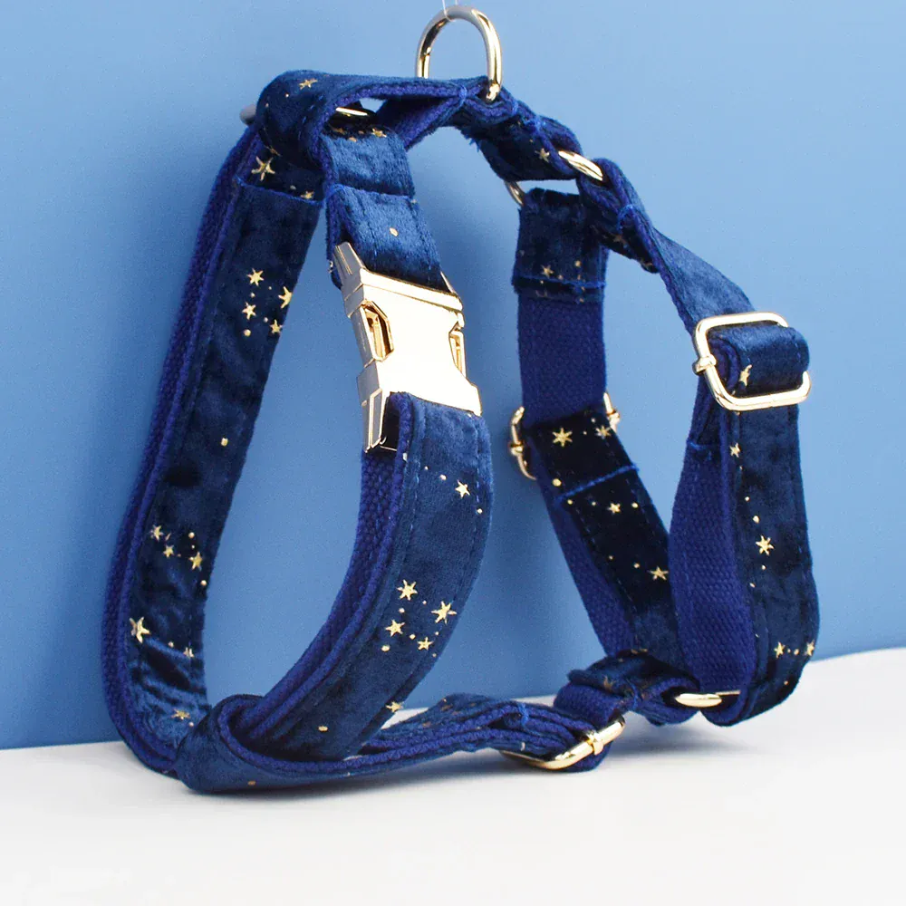 Personalized Dark Blue Velvet Classic Set - Image 4