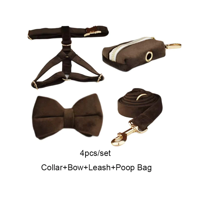 Personalized Dark Brown Velvet Classic Set - Image 18