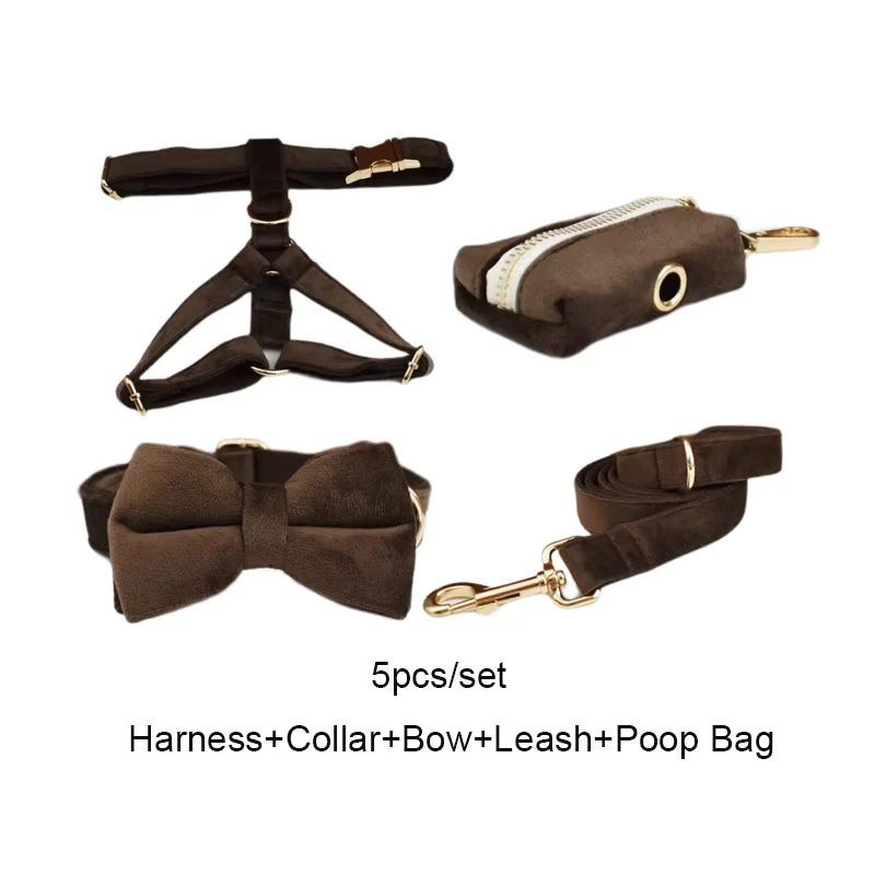 Personalized Dark Brown Velvet Classic Set - Image 19