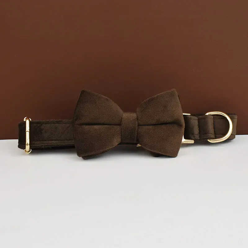 Personalized Dark Brown Velvet Classic Set - Image 5