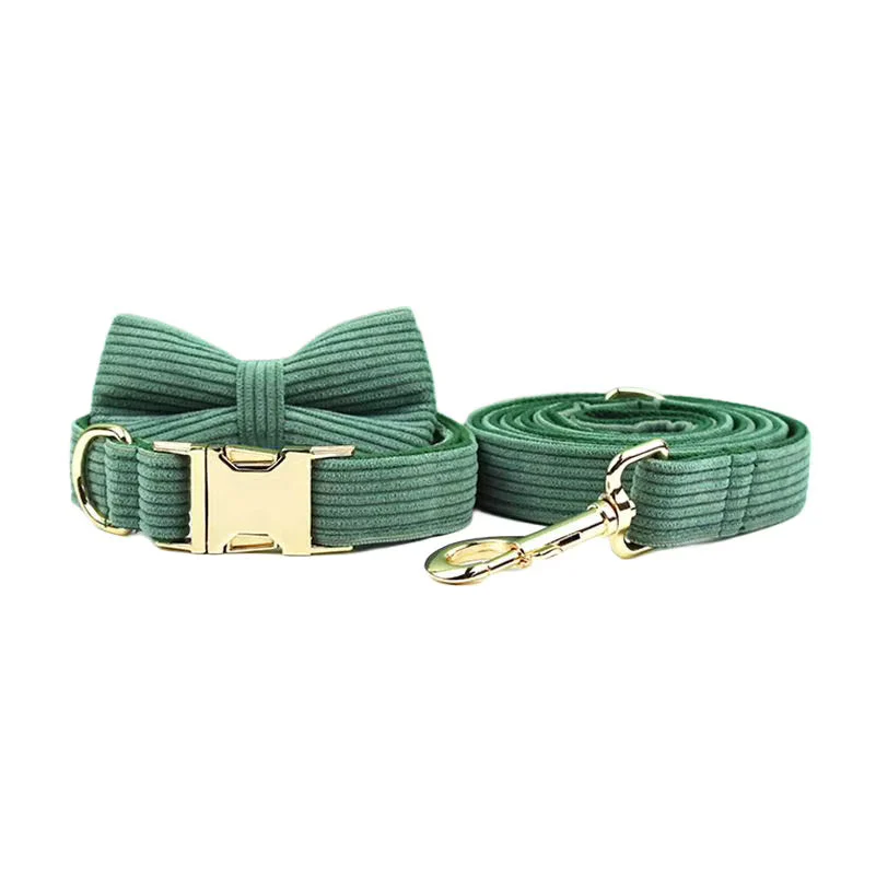 Personalized Dark Green Corduroy Classic Set - Image 17