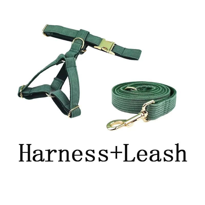 Personalized Dark Green Corduroy Classic Set - Image 18