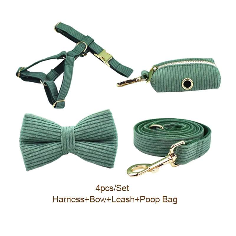 Personalized Dark Green Corduroy Classic Set - Image 19