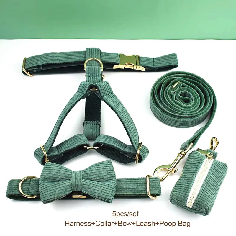 Personalized Dark Green Corduroy Classic Set - Image 20