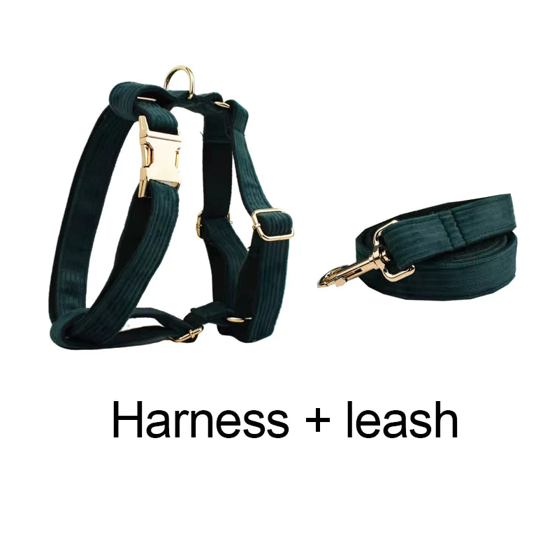 Personalized Dark Green Corduroy Classic Set - Image 17